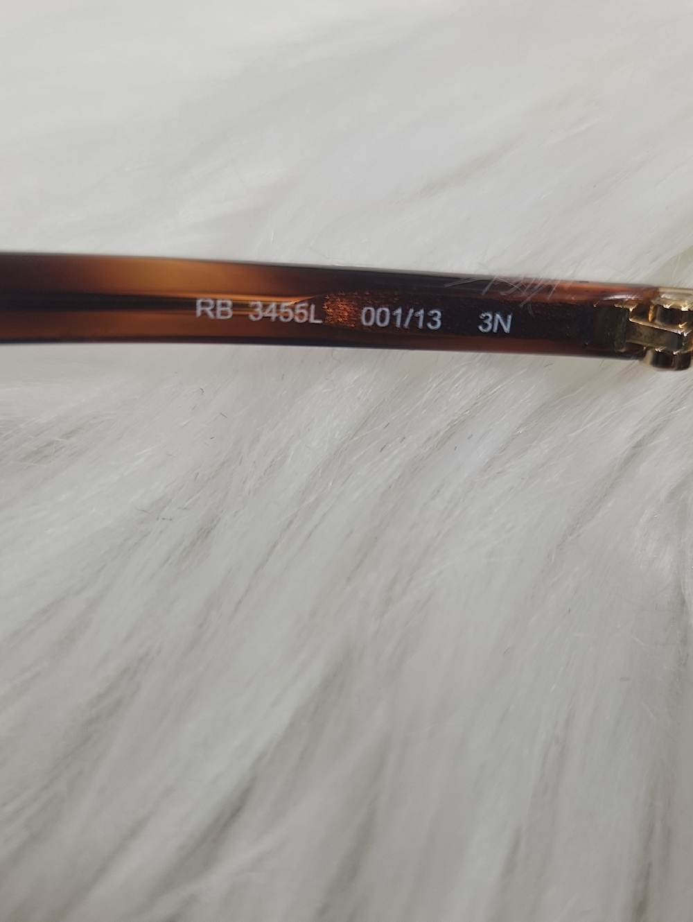 Ray-Ban Gold Frame Sunglasses with Brown Gradient Lenses - Picture 4 of 5